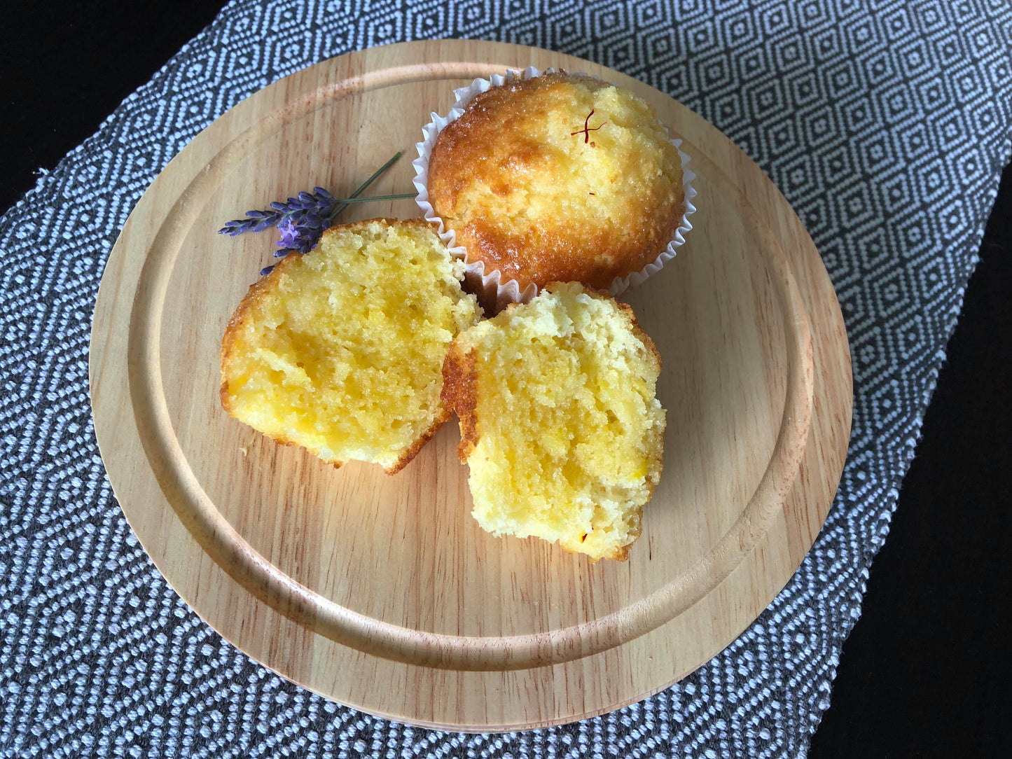 Lemon Saffron Muffins
